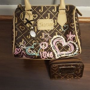 xxxX SOLD XxxxJustice Purse and Wallet